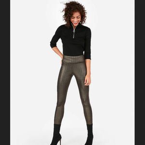 NWT High Waisted Metallic Leggings
